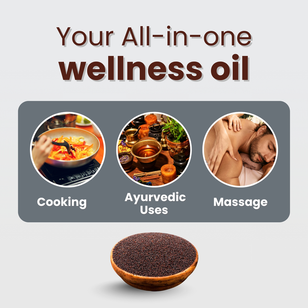 Cold Pressed Black Mustard Oil 500ml