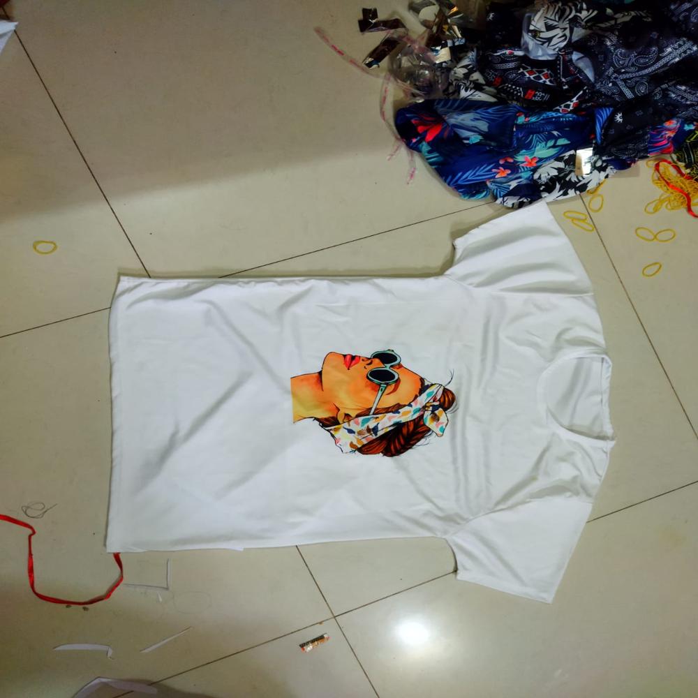 Wihte Sublimation T Shirt