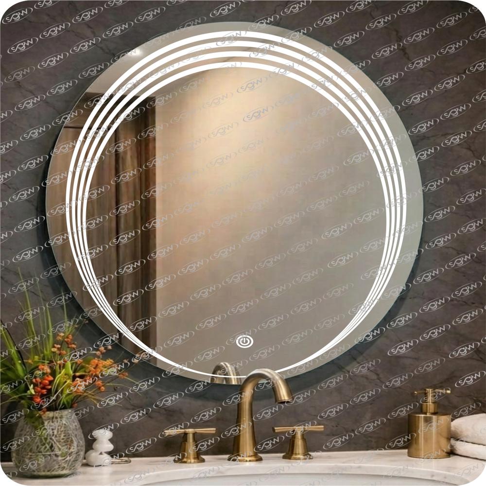 Oval shaped led mirror