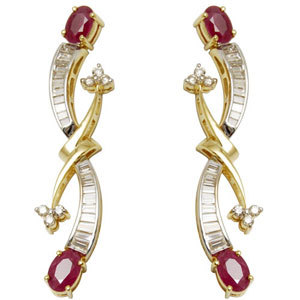 Indian Ruby Jewelry, Ruby Earrings Jewelry, Ruby J Gender: Unisex