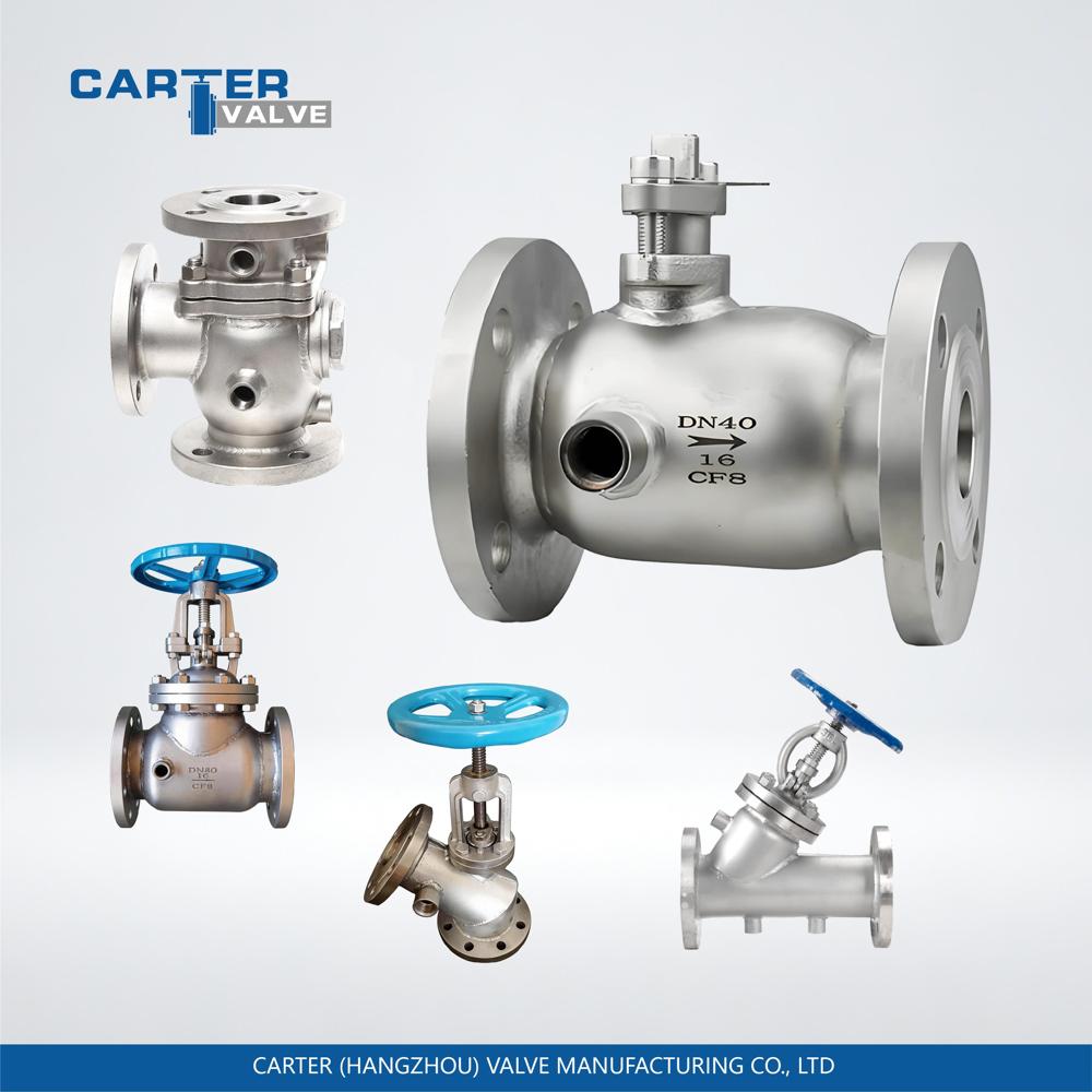 Jacketed Globe Valve / Steam Jacket Globe Valve, Stainless Steel, Flanged, Electric Actuated, Steam Jacket Structure, High Viscosity Liquid, ASME B16.34 Standard