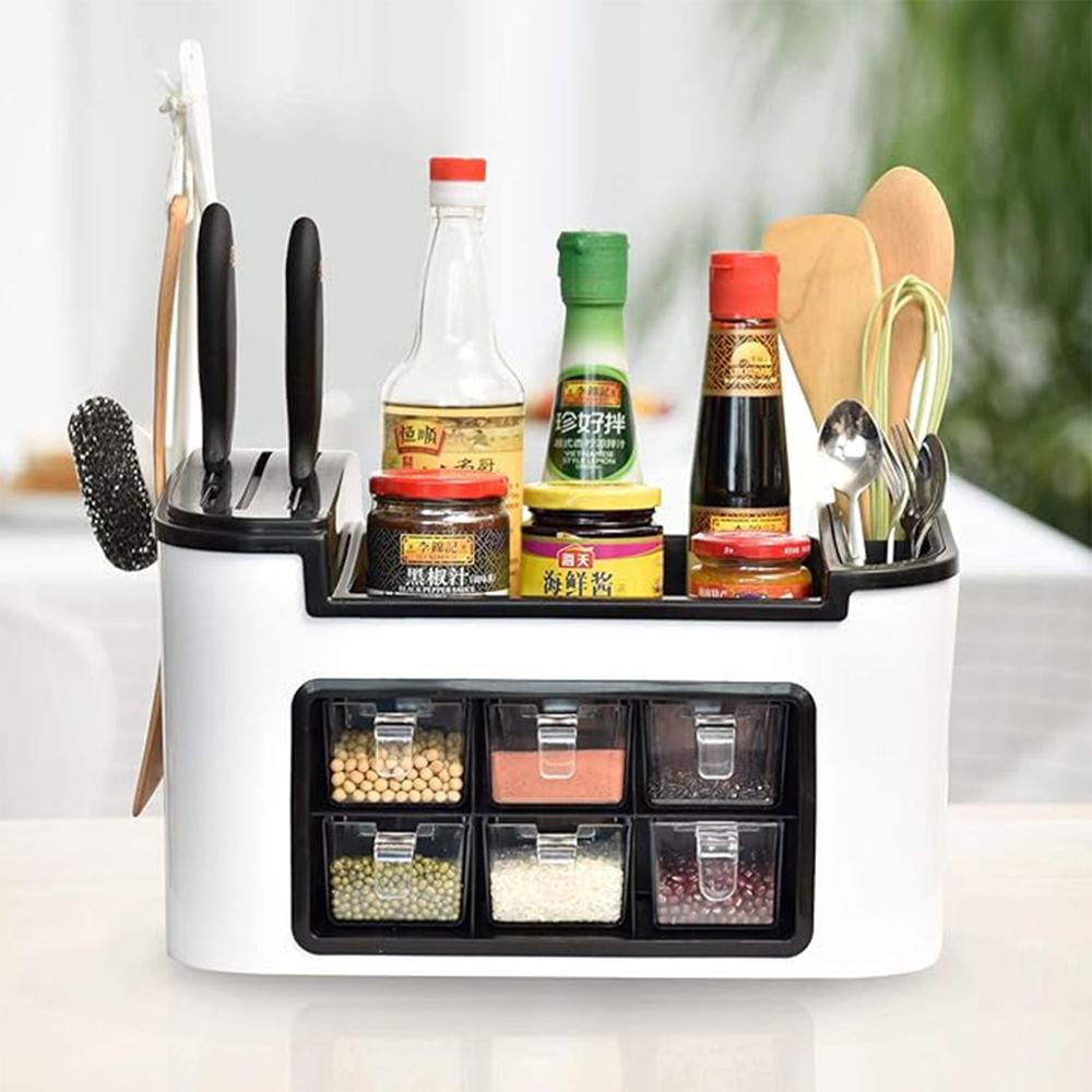 Multifunctional Kitchen Storage Organizer Rack - Color: Mix