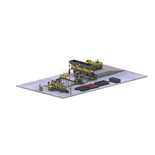 Paver Block Plant With Pre Feeding
