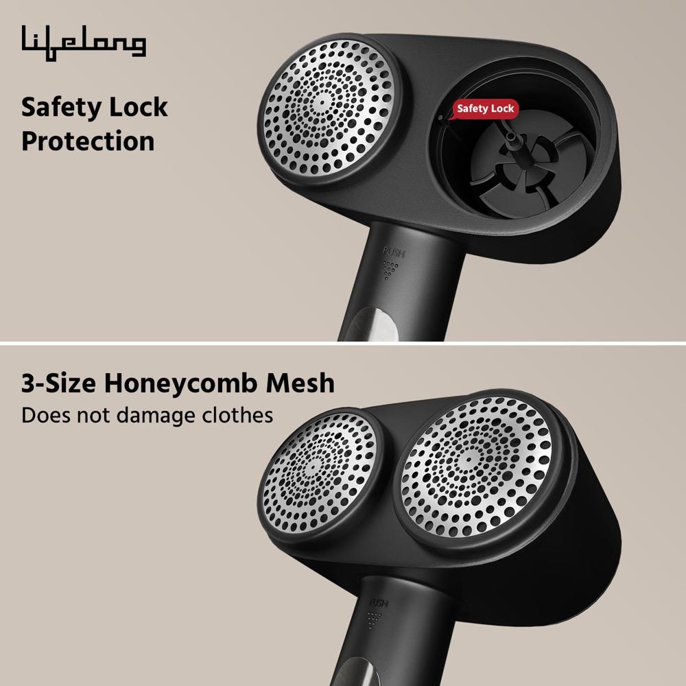 Lifelong 2-in-1 Rechargeable Double Head Lint Remover for(LLELR36)