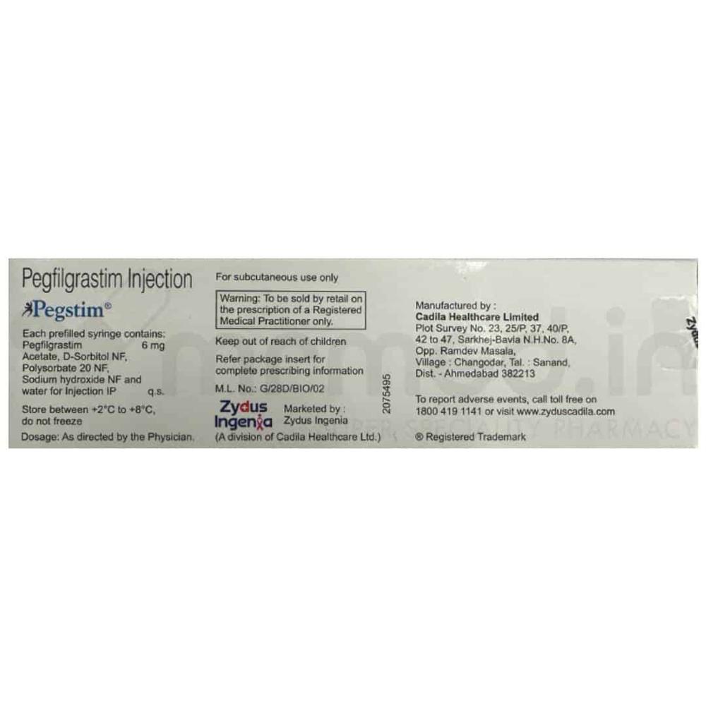Pegfilgrastim 6 Mg Injection