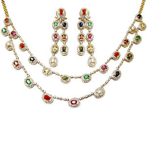 Diamond Emerald Jewelry Set, Ruby And Emerald Jewelry, Ruby And Emerald Jewelry Gender: Women's