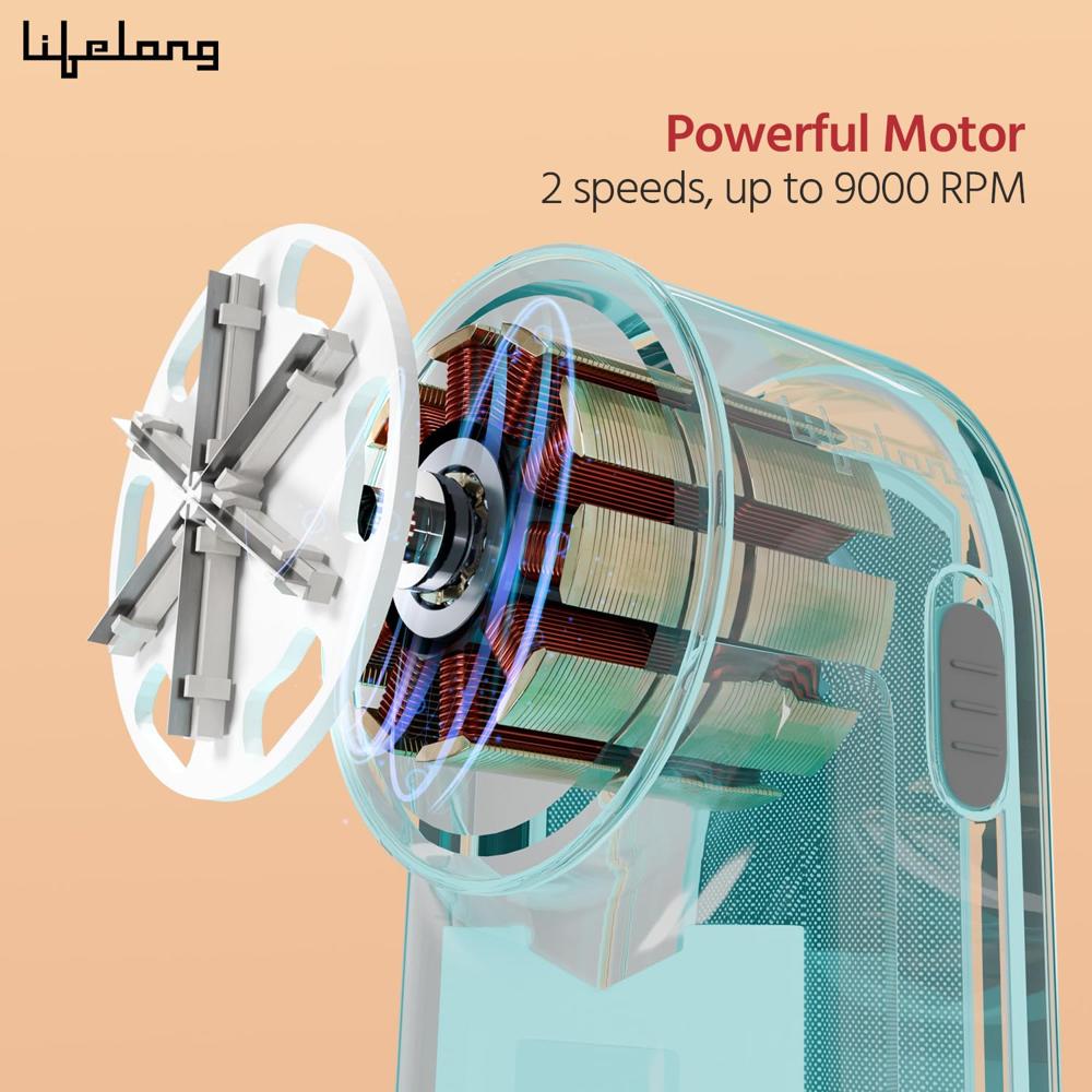 Lifelong 2-in-1 Lint Remover for Clothes with Brush |9000 RPM| Fabric Shaver for Woollen Sweaters, Cotton Clothes, Sofa Covers | Dust & Pet Hair Remover from Clothes - Batteries Not Included (LLELR09)