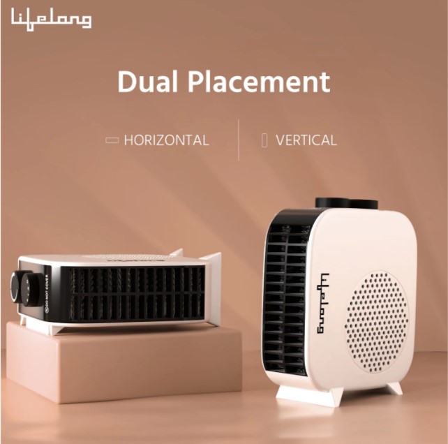 Lifelong LLFH922A 2000 Watt Room Heater for Home with 3 Air Setting & ISI Certified, Portable Electric Blower Heater