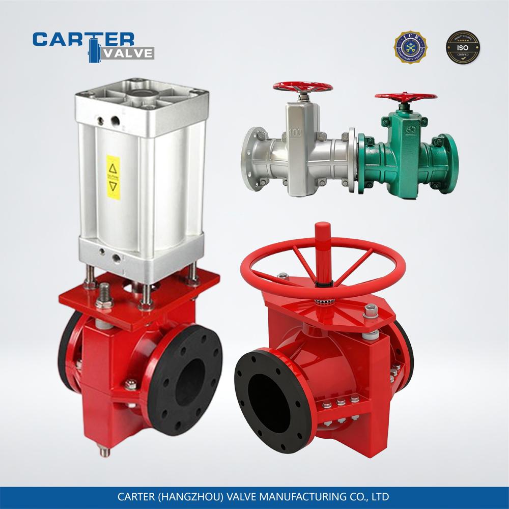 Pinch Valve / Manual Pinch Valve, Aluminum Alloy, Threaded, Manual Handwheel, Flexible Sleeve Structure, Chemical Powder/Liquid, ANSI Standard