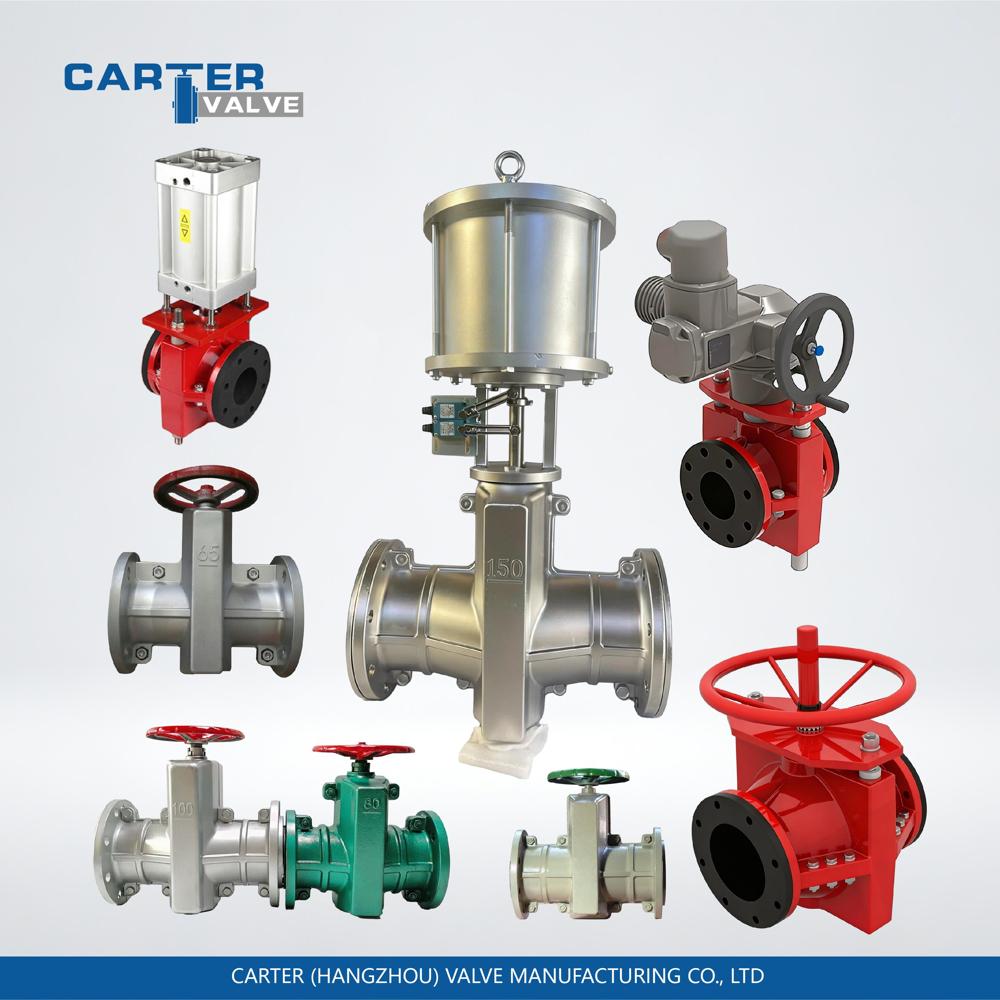 Pinch Valve / Electric Pinch Valve, Stainless Steel, Flanged, Electric Actuated, Full Port Sleeve Structure, Mining Slurry/Wastewater, ISO Standard