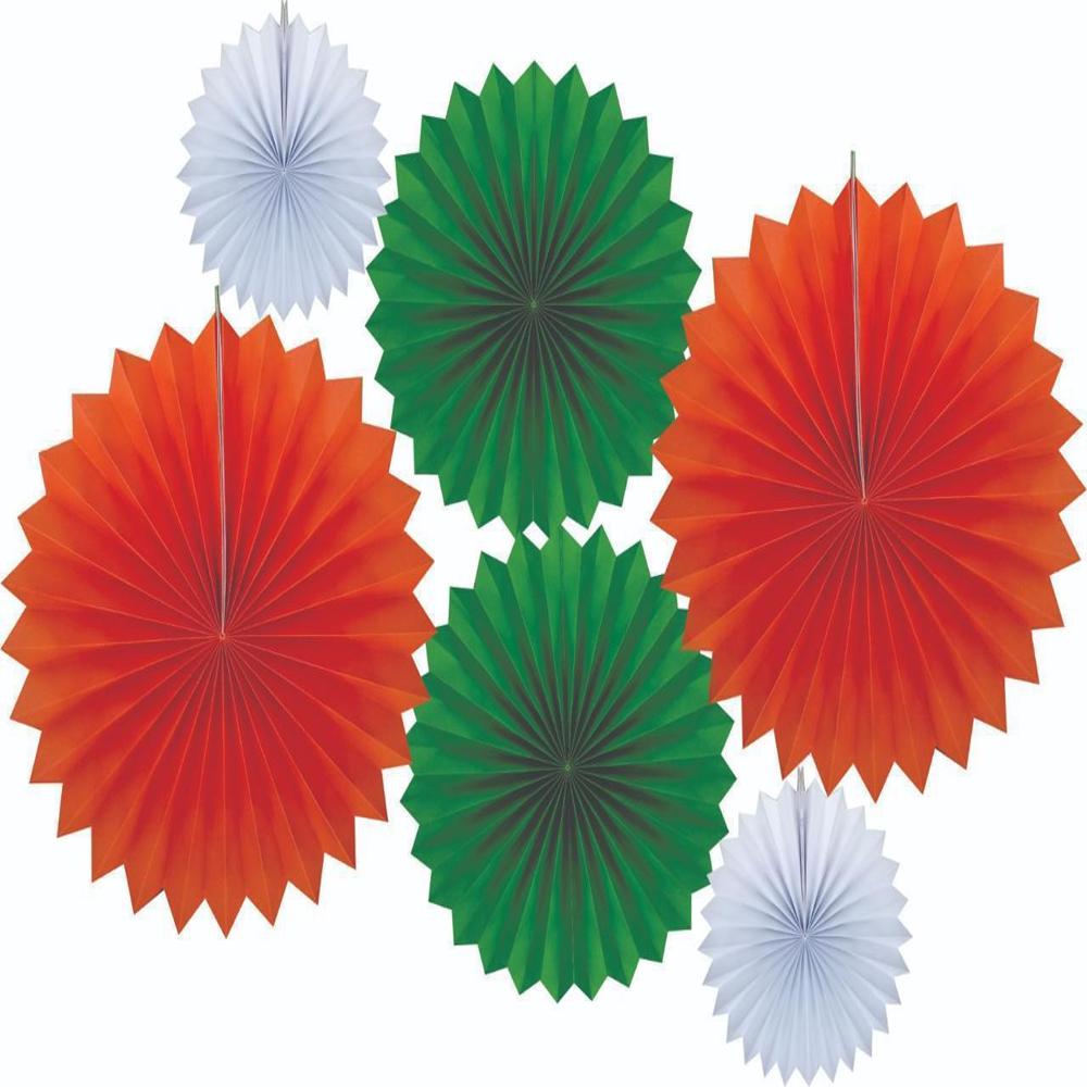 Multicolour Paper Fan for Decoration