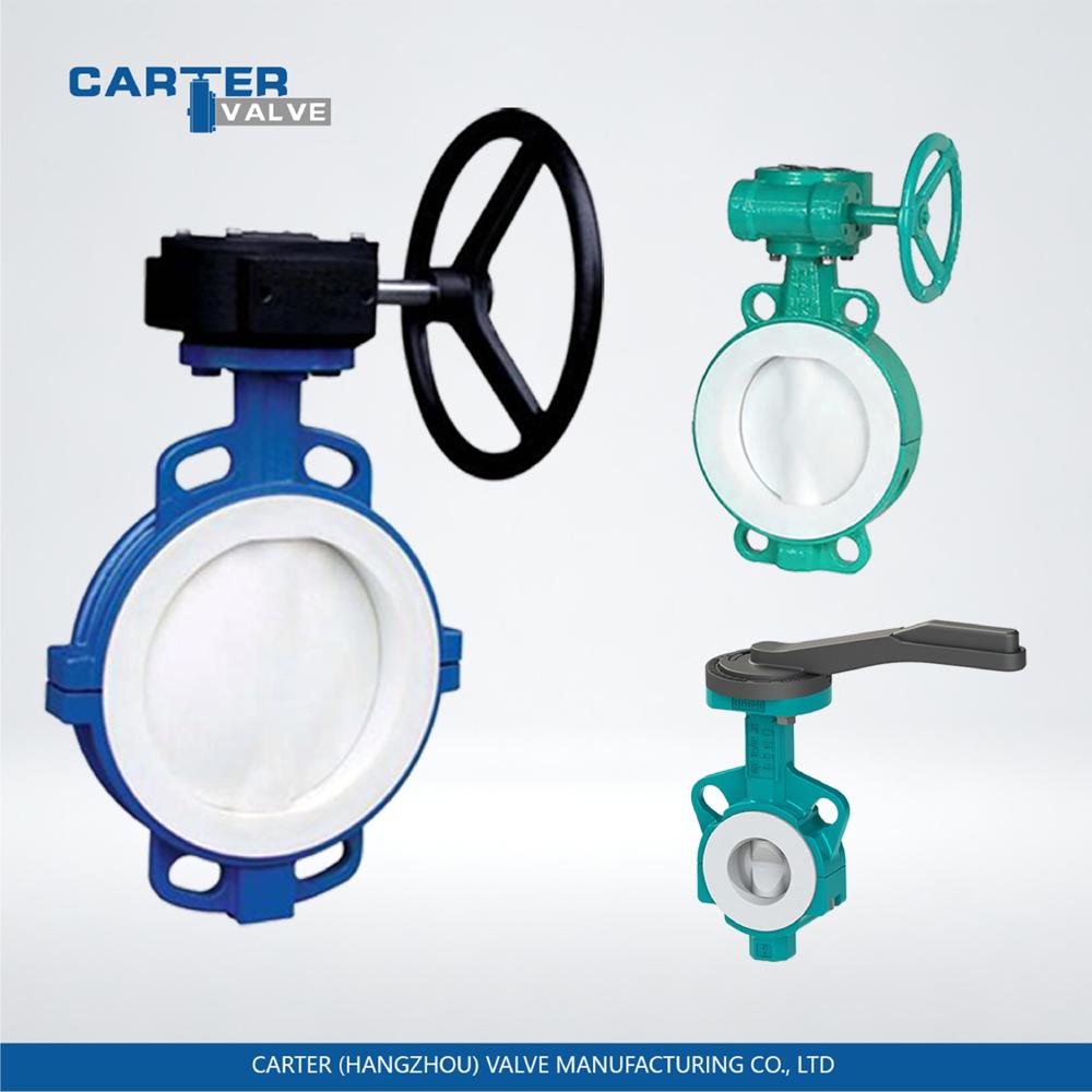 Lined Ball Valve / PTFE Lined Ball Valve, Cast Steel with PTFE Lining, Flanged, Manual Hand Lever, Full Bore Structure, Acid/Alkali Corrosive Media, API 6D Standard