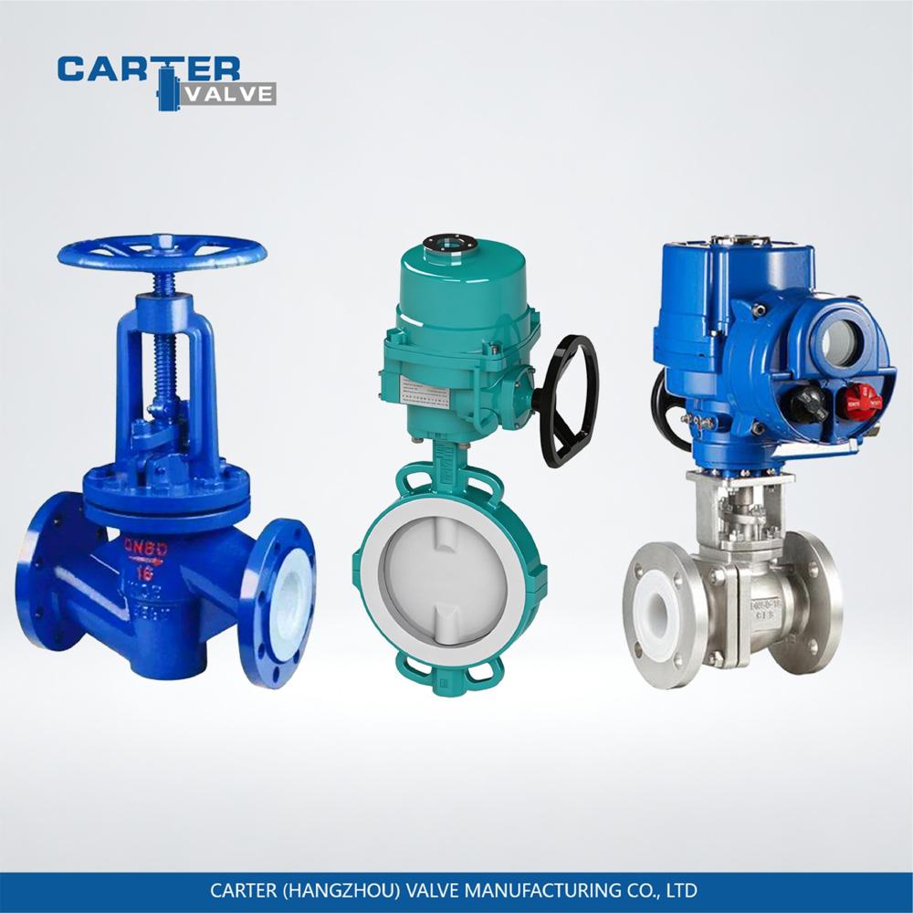 Lined Ball Valve / PTFE Lined Ball Valve, Cast Steel with PTFE Lining, Flanged, Manual Hand Lever, Full Bore Structure, Acid/Alkali Corrosive Media, API 6D Standard