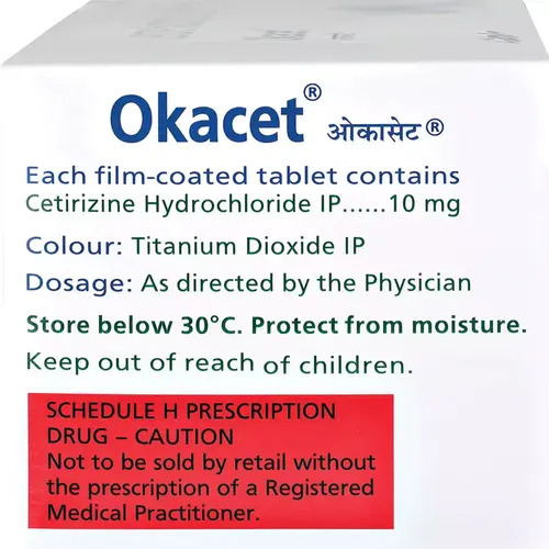 Okacet, Cetirizine Allopathic Antiemetic Medicine