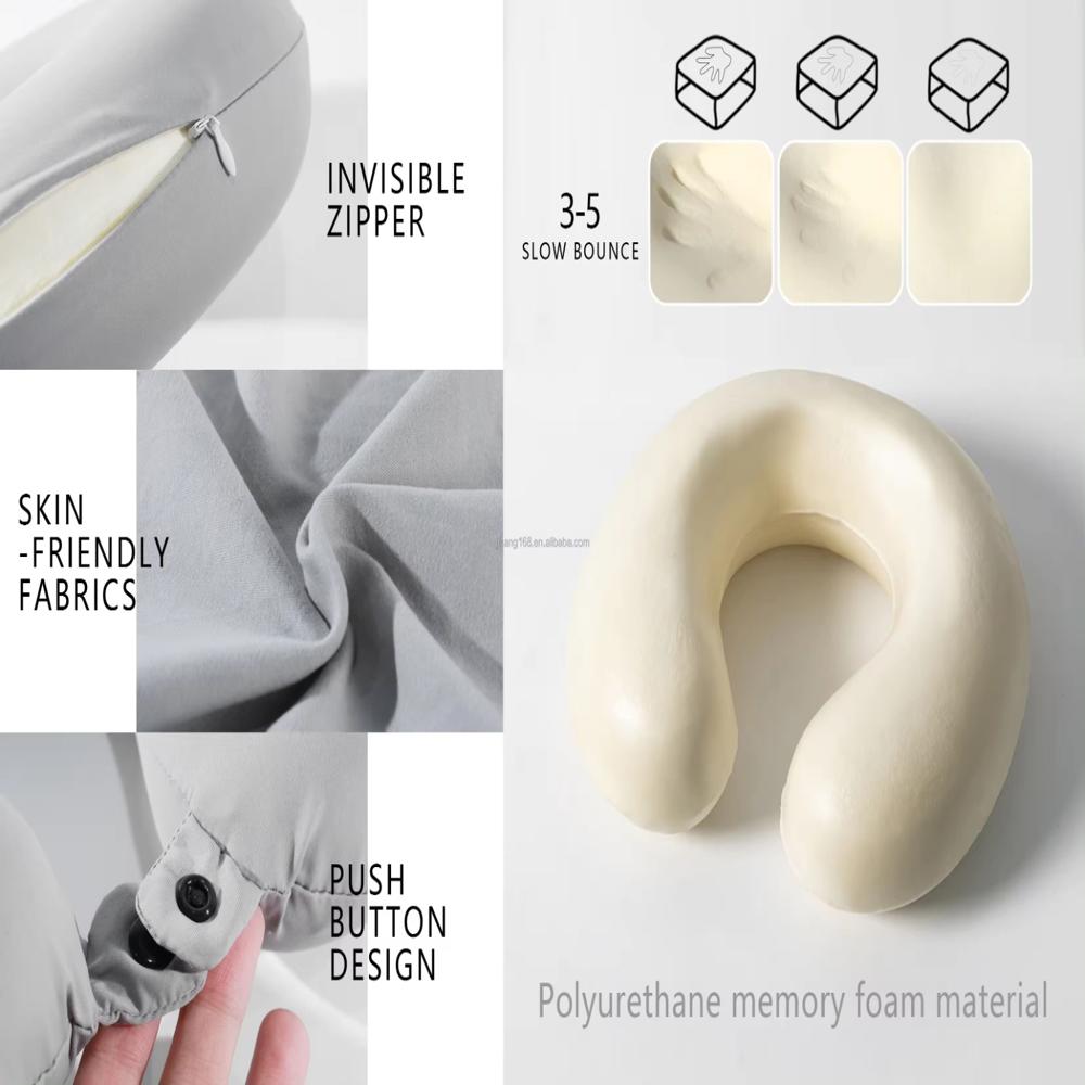 Premium Memory Foam Travel Neck Pillow Manufacturer | Ergonomic U Shape Neck Support Pillow for Bulk & Wholesale Supply
