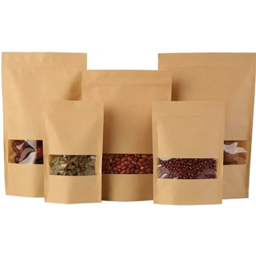 Kraft Paper Stand Up Pouches