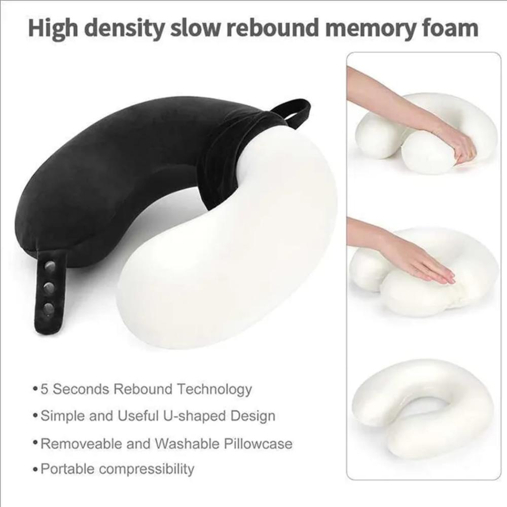 Customized Travel Neck Pillow Manufacturer | Logo Printed Memory Foam Neck Pillow for Corporate & Promotional Use