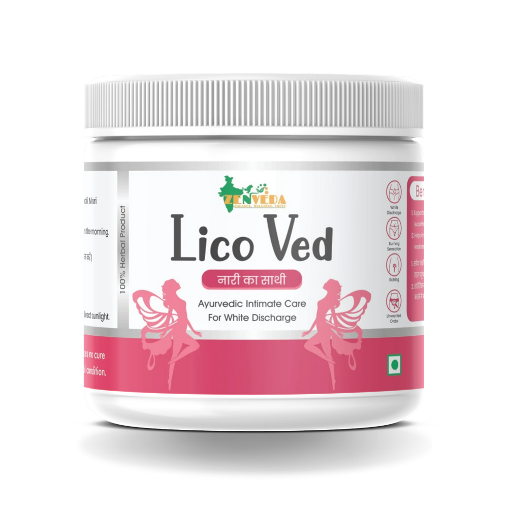 Lico Ved | Female's Hormonal Balance, Menstruation Support, Urinary Tract Support, Ayurvedic Wellness Formula - 60 Capsules