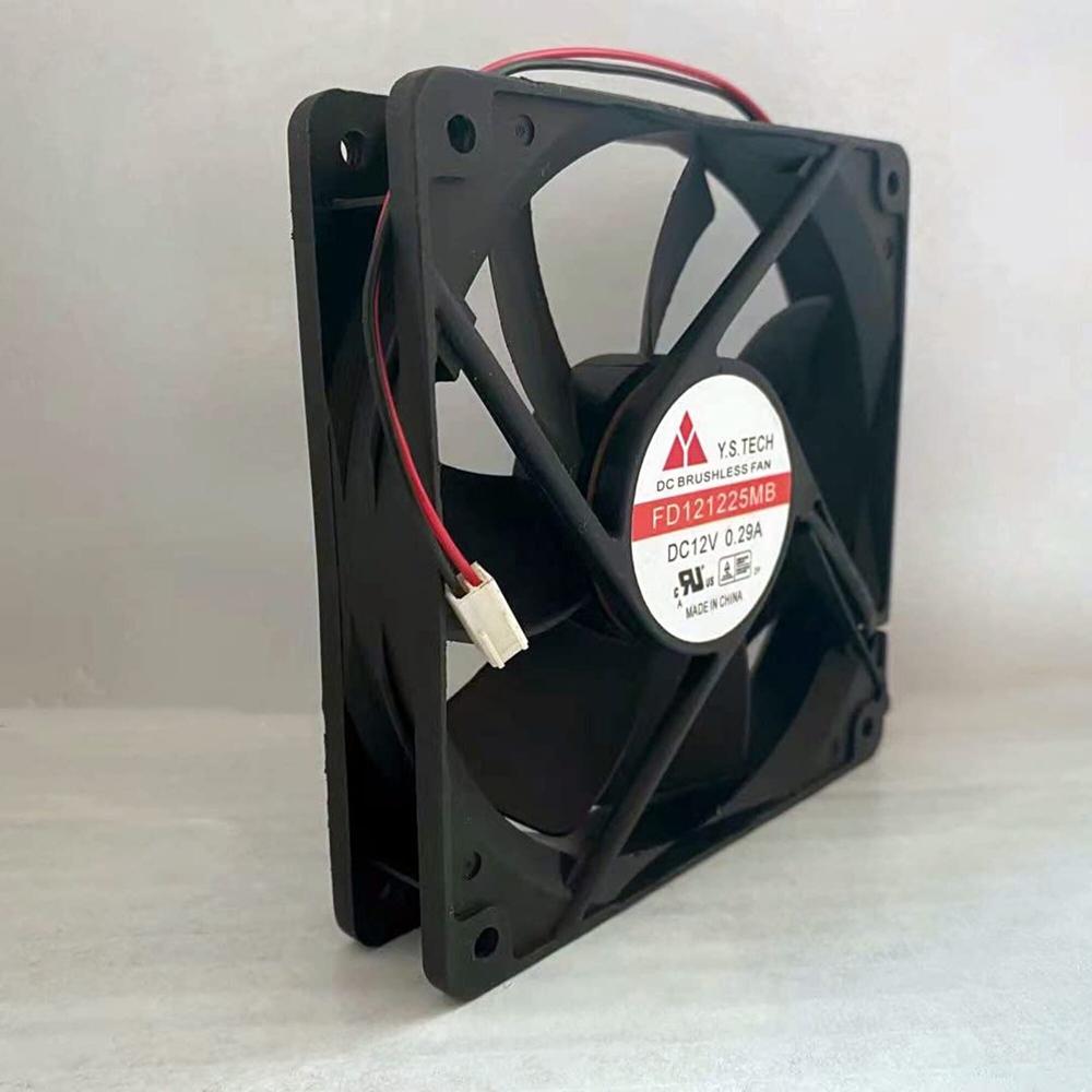 Y.S. TECH FD121225MB 12V DC 0.29A 12025mm Ball Bearing Industrial Inverter Axial Cooling Fan