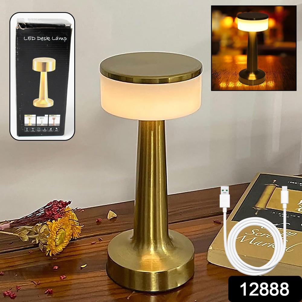 Touch LED Lamp  USB, 3 Colors, 3 Brightness Levels (1 Pc, Metal)