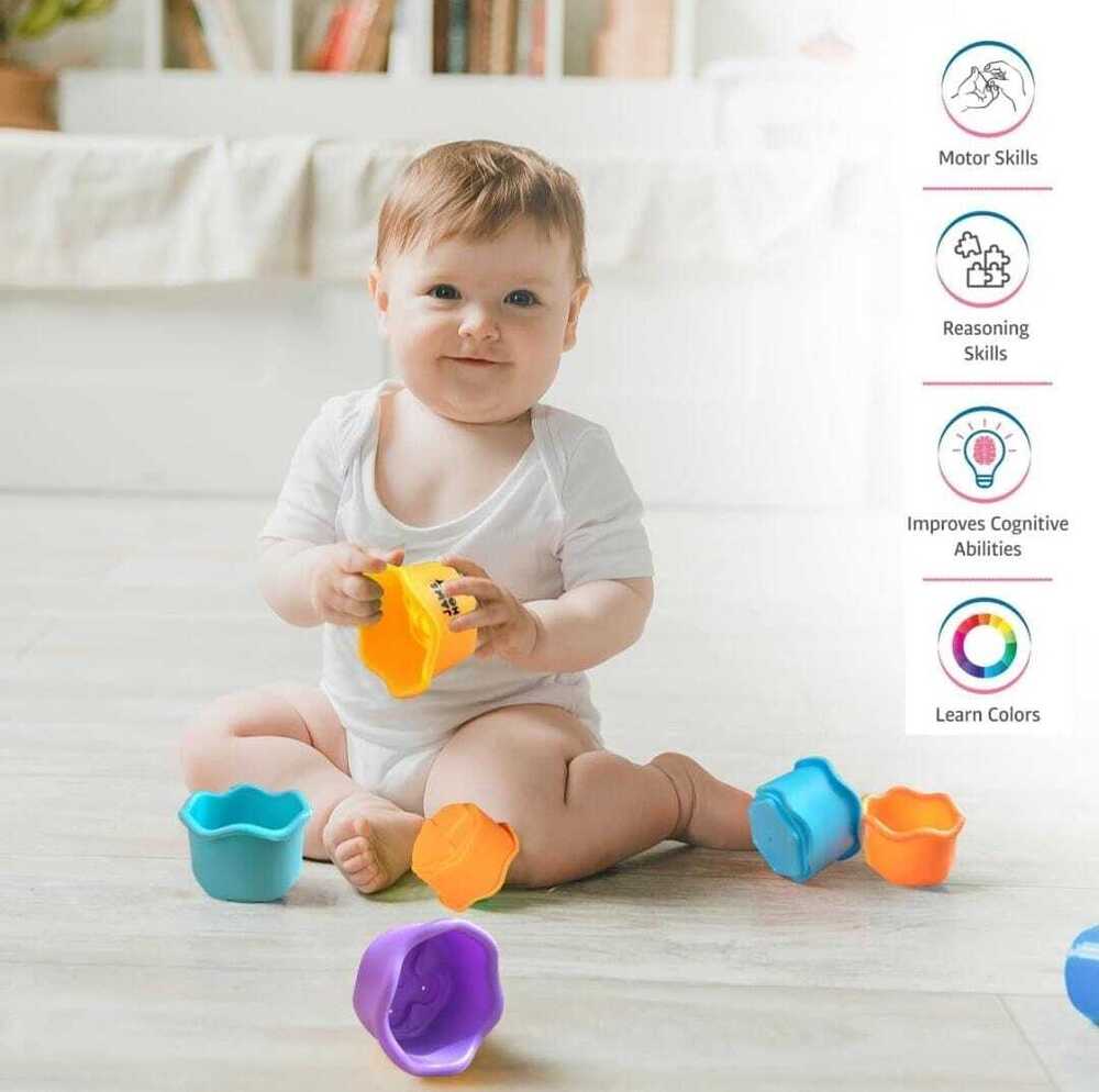 Games Baby Stacking And Nesting Cups Educational Toy