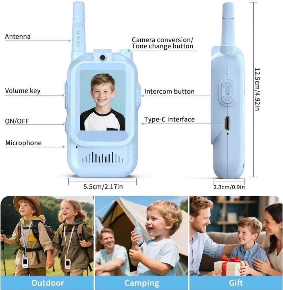 Video Walkie Talkie Kids Camera Intercom Toy