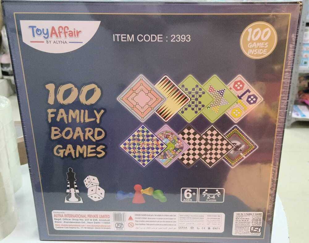 Games 100 in 1 Family Board Games Toy