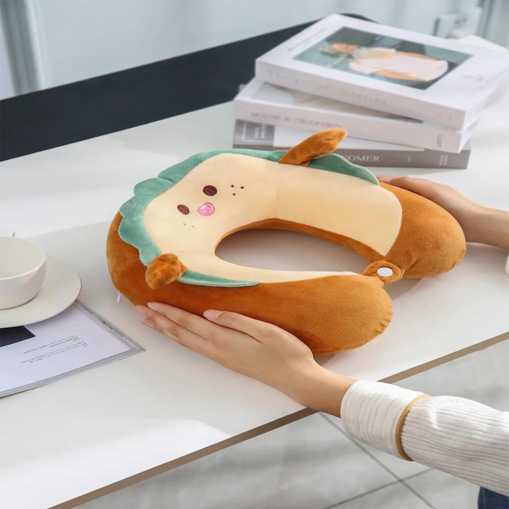 Kids Travel Pillow | Memory Foam Travel Pillow Supplier | U Shape Neck Cushion For Airplane, Car & Office Use In Bulk - Color: Printed