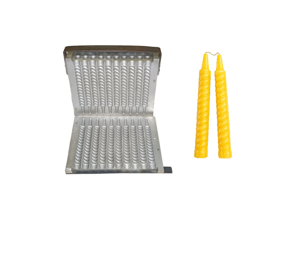 6 inch 18 gram spiral candle making mold