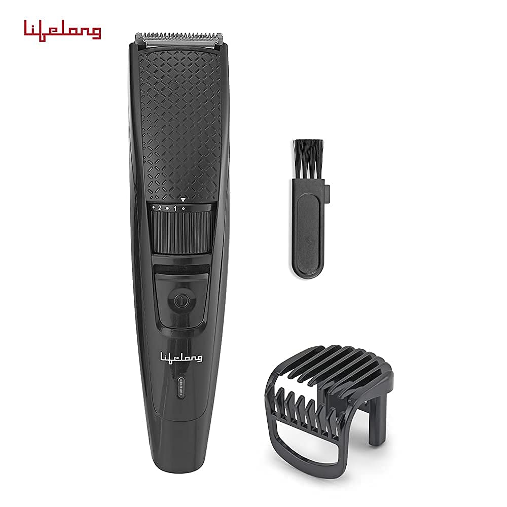 Lifelong Trimmer- 45 Minutes Runtime; 20 Length Settings | Cordless, Rechargeable Trimmer with 1 Year Warranty (LLPCM13, Black)