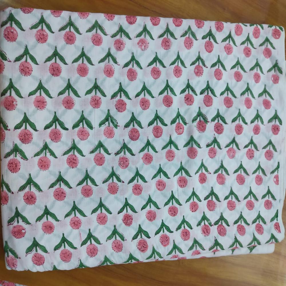 Block Printed Fabric - Color: Multicolour