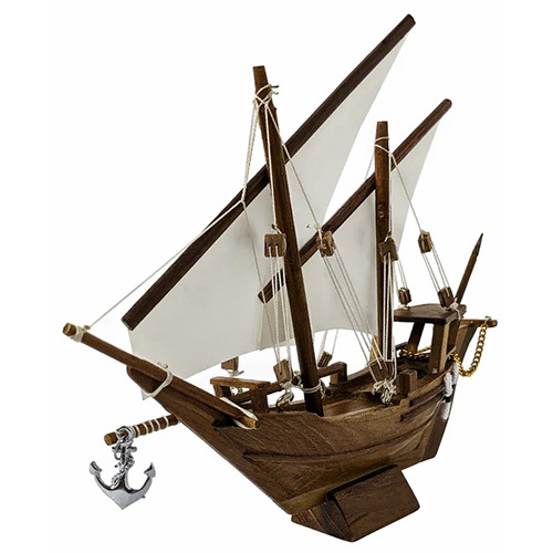 Natural Wood Kerala Traditional Wooden Boat