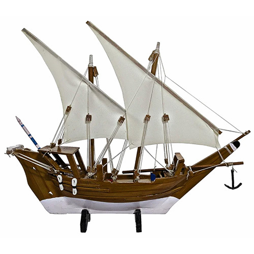 Brown Kerala Traditional Wooden Boat