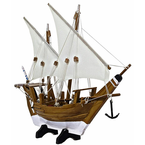 Brown Kerala Traditional Wooden Boat