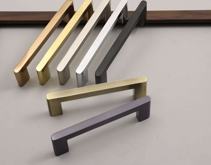 Zinc Cabinet Handles - Color: Rose Gold Gold Satin Silver Chrome Matt Black And Graphite Grey