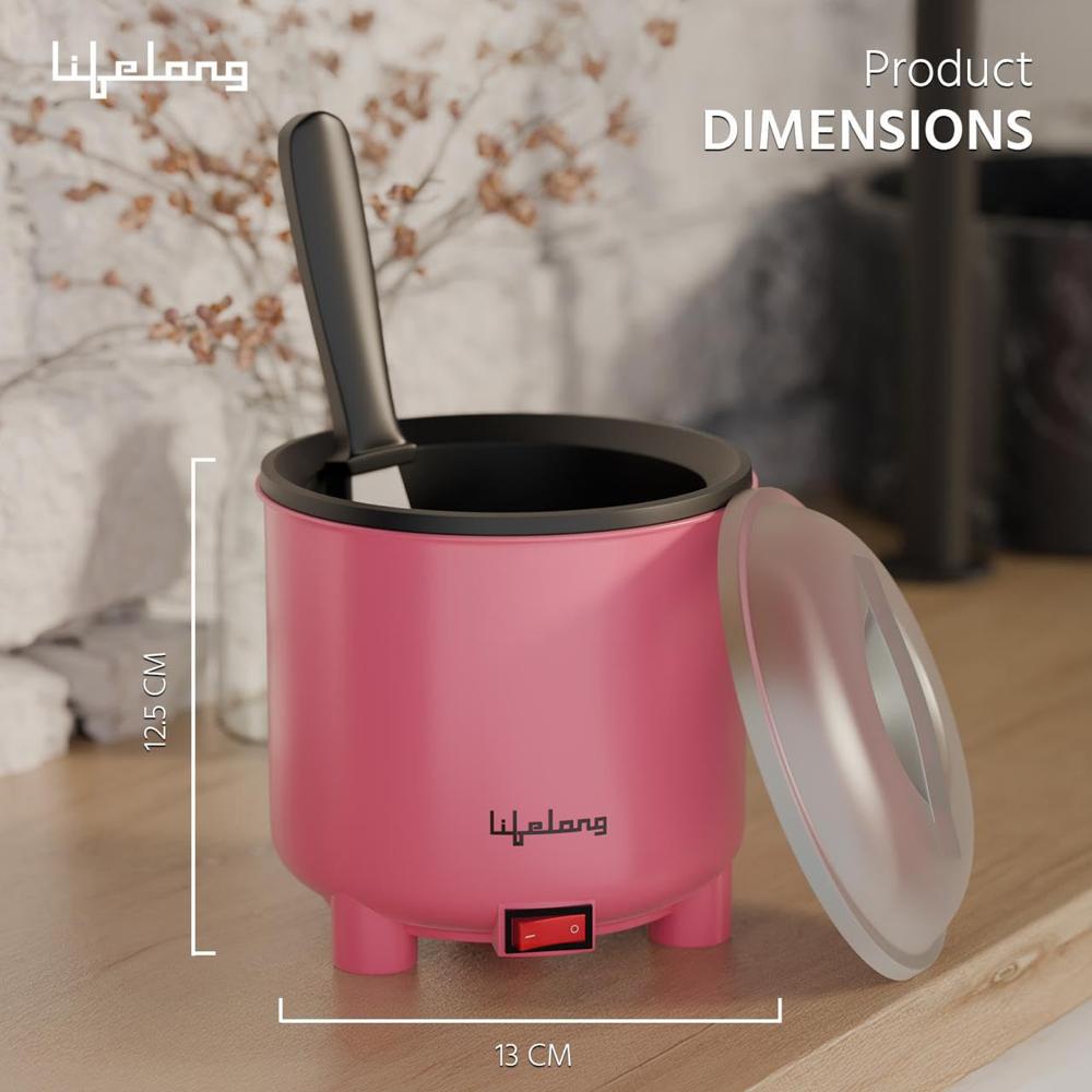 Lifelong Wax Heater with Wax Applicator Spatula for Waxing for Women | One Touch Operation Wax Heater Machine for Smooth Hair(LLEWH18)