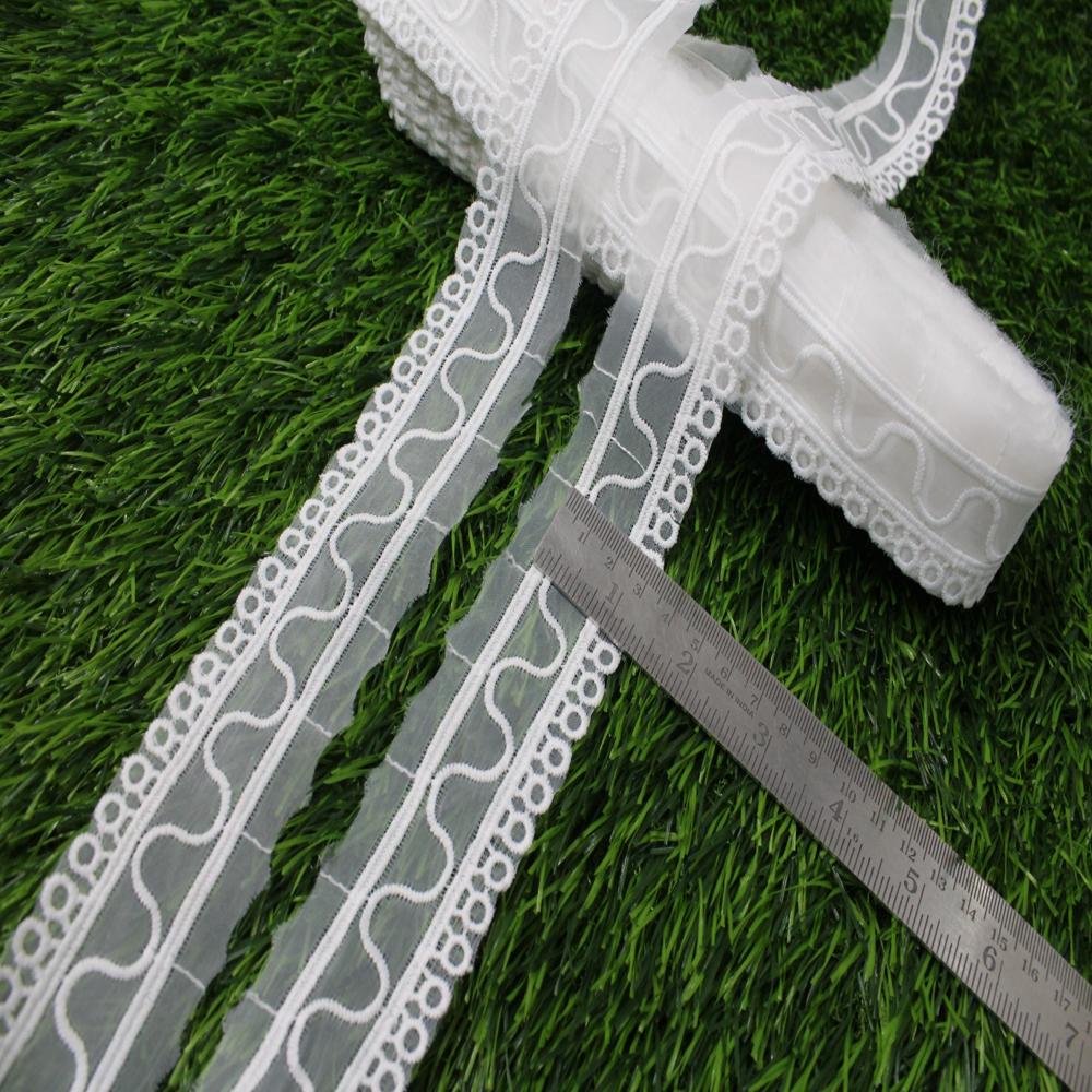 Wite Net Embroidery Fancy Dress Lace