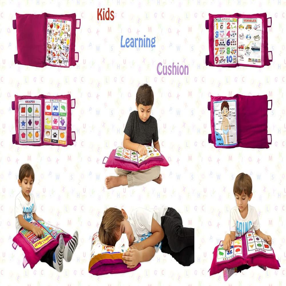 Baby Learning Pillow Cushion - Color: Multicolor (As Shown/assorted)