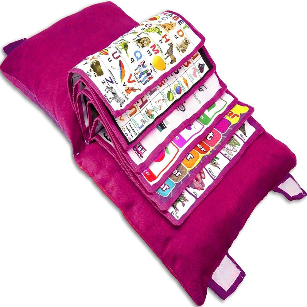 Baby Learning Pillow Cushion - Color: Multicolor (As Shown/assorted)