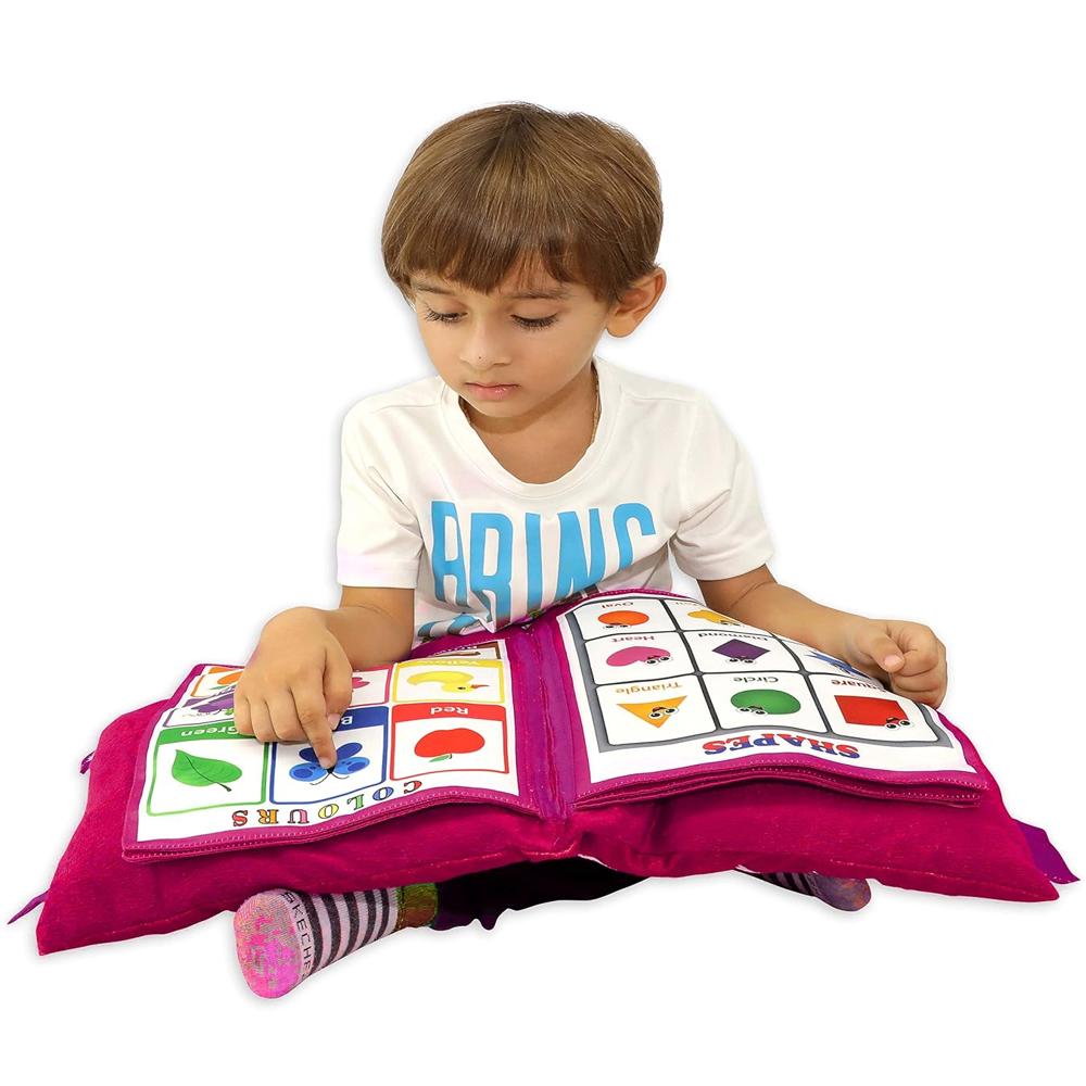 Baby Learning Pillow Cushion - Color: Multicolor (As Shown/assorted)