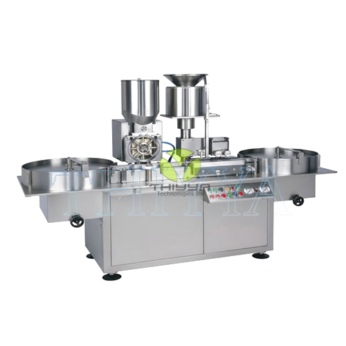 Automatic Injectable Powder Filling Cum Rubber Stoppering Machine