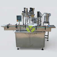 Automatic Dual Head Augur Powder Filling Cum Dual Head Screw Capping Machine