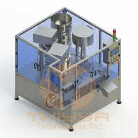 Automatic Four Heads Augur Powder Filling Cum Double Heads Screw Capping Machine