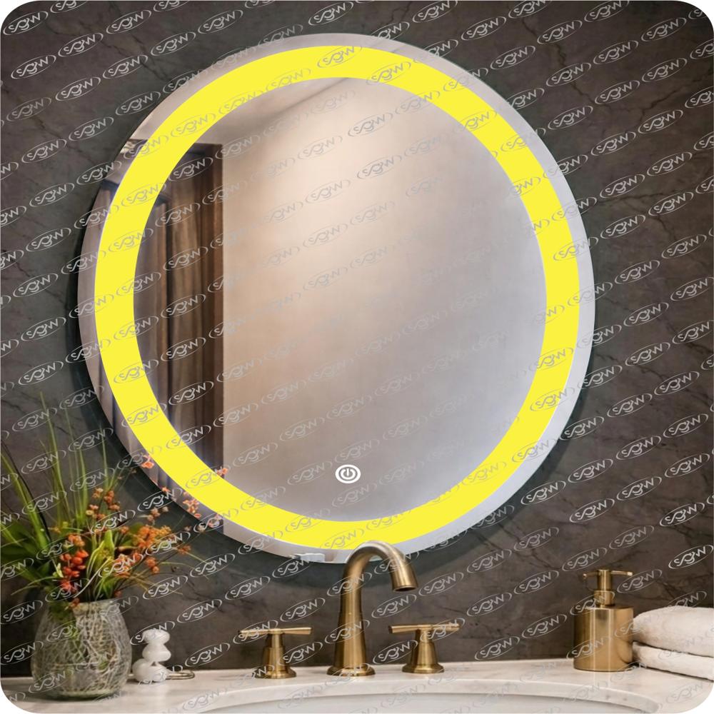 Oval shaped led mirror