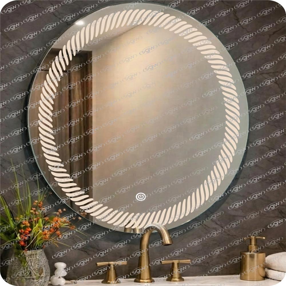 Oval Shaped Led Mirror - Color: 3 Colours