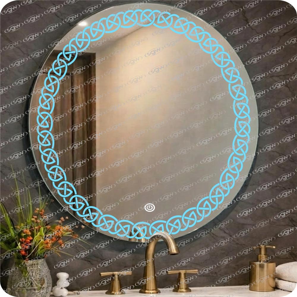 Oval Shaped Led Mirror - Color: 3 Colours