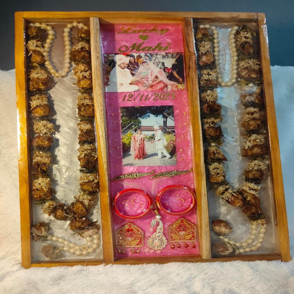 Wedding Vermala frame resin art