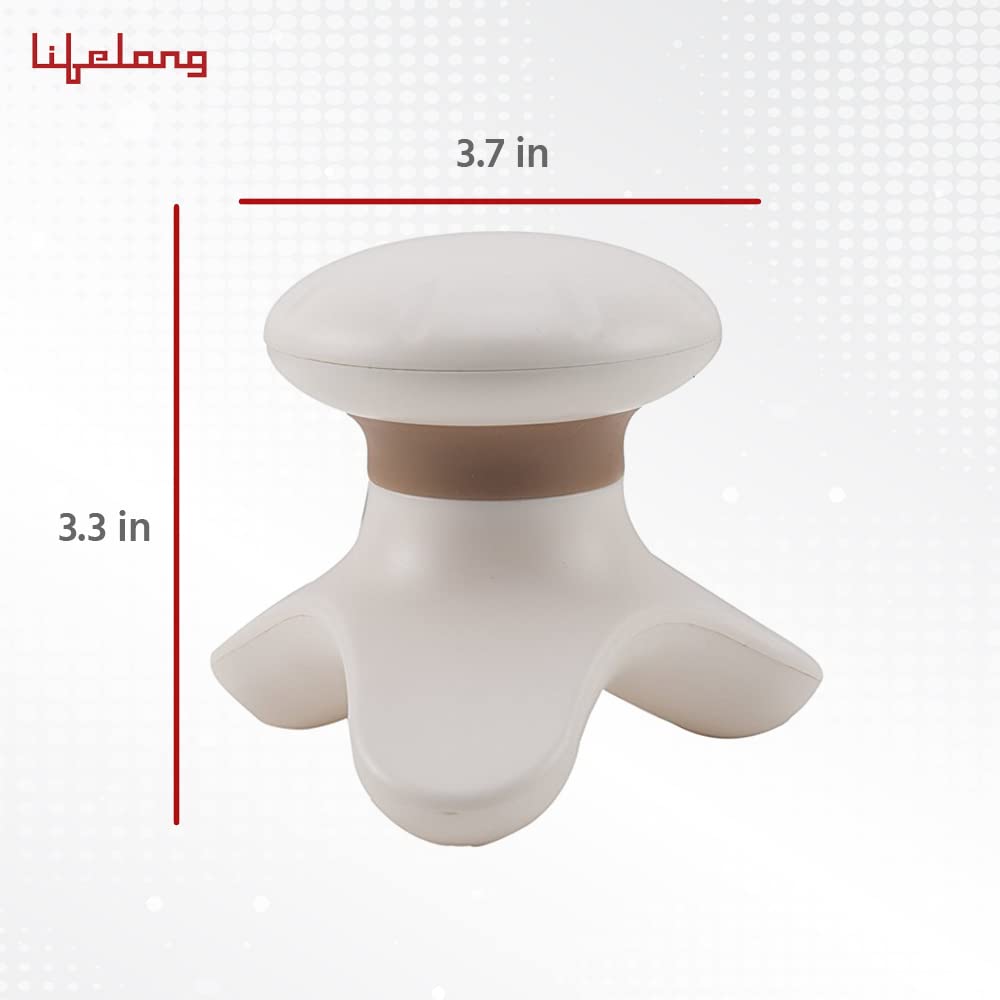 Lifelong Battery Powered Mini Head and Body Massager, Brown LLM09