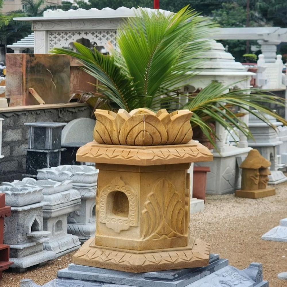 Yellow stone Tulsi Pot 