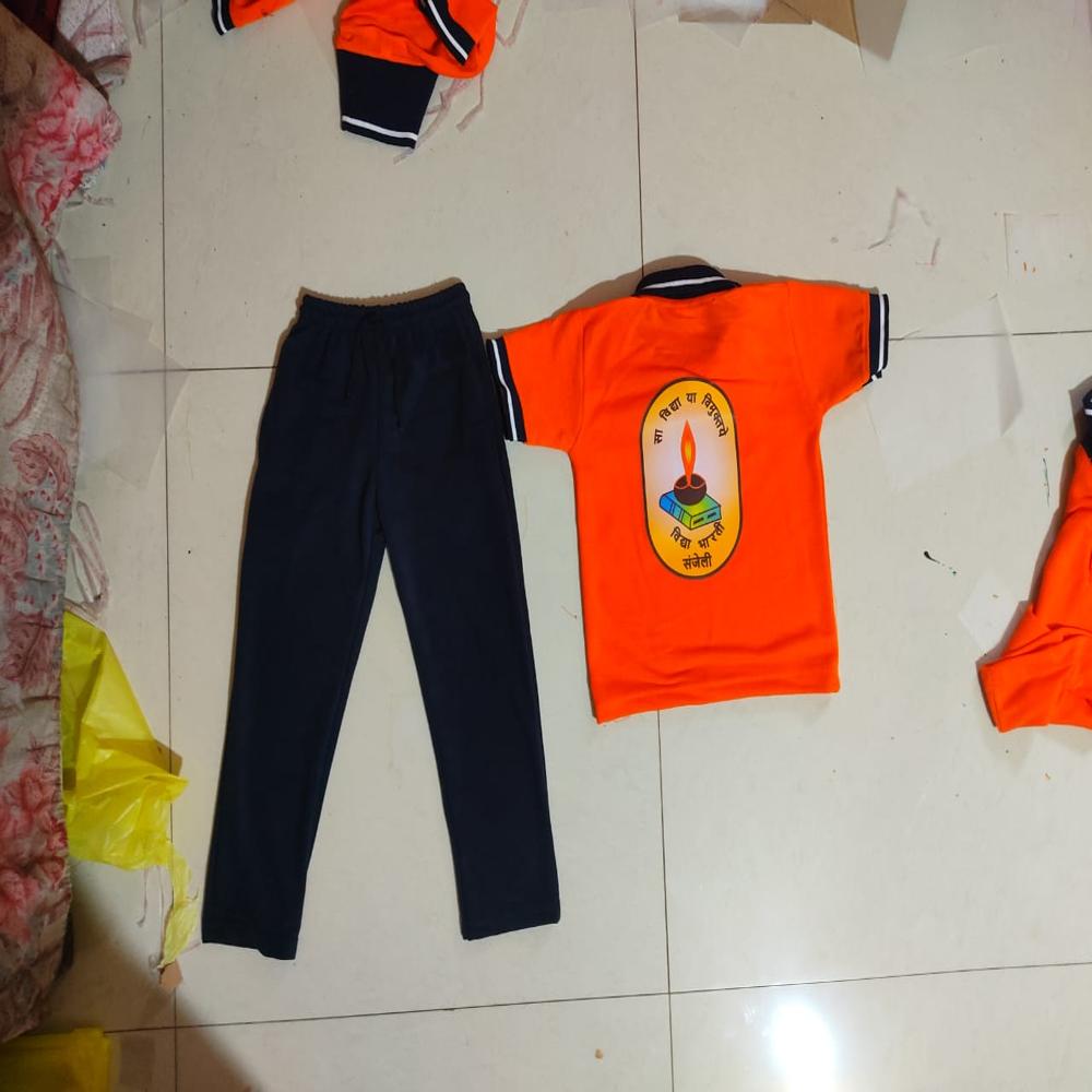 Kids school tshirt trouser set
